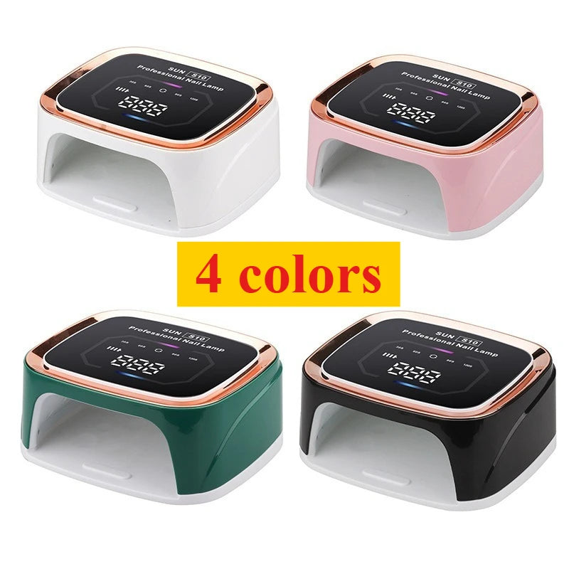 Professional Nail UV LED Lamp Dryer HD Display Smart Wireless Nail Drying Lamp for Fast Dry Curing All Polish Gel Plug-in Use