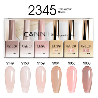 CANNI HEMA TPO FREE 9ml BIAB Colorful Rubber Base Gel UV Construction Quick Builder Nail Gel Polish Kit Self Leveling French Nails