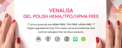 1Set VENALISA V6 Whole Set 10ml HEMA Free TPO Free Vegan Nail Gel Polish Color Display Gel Varnish Nail Maincure Branded Suitcase
