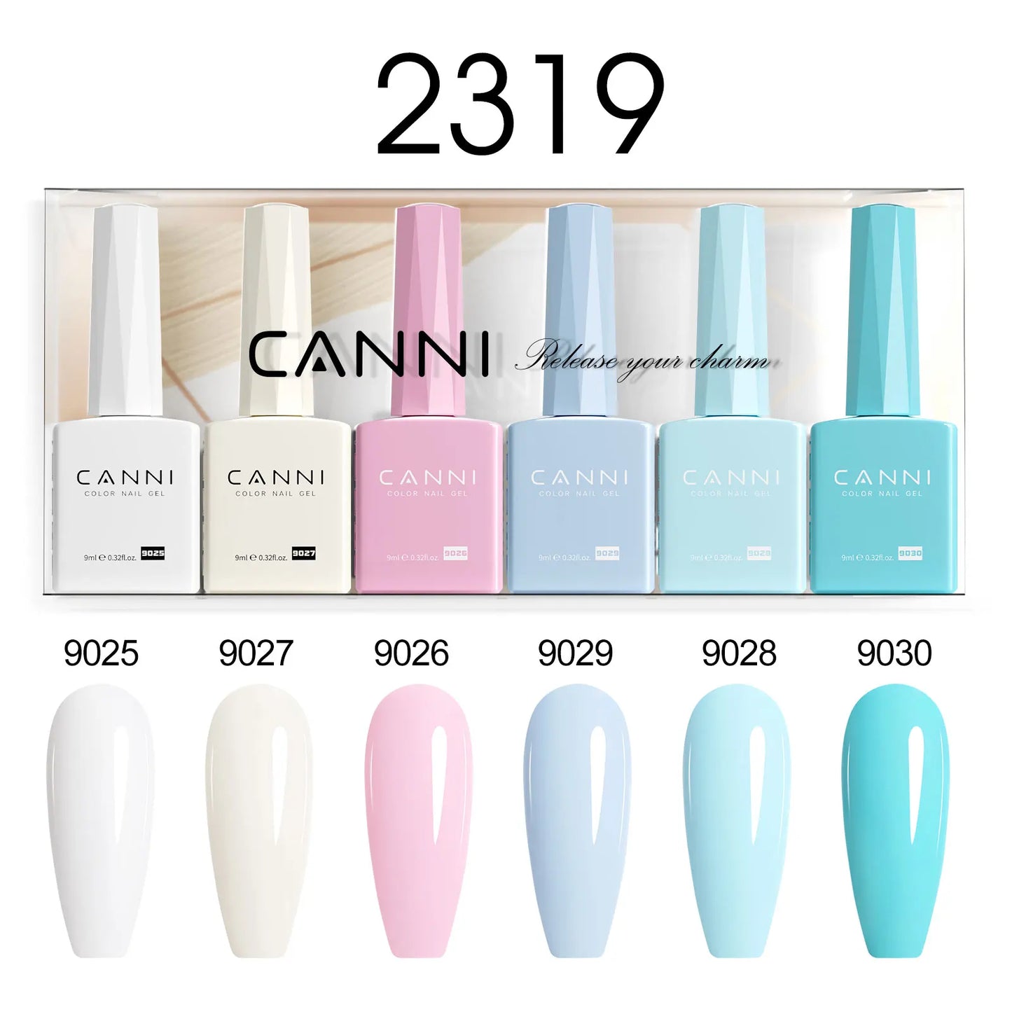 CANNI HEMA TPO FREE 9ml BIAB Colorful Rubber Base Gel UV Construction Quick Builder Nail Gel Polish Kit Self Leveling French Nails