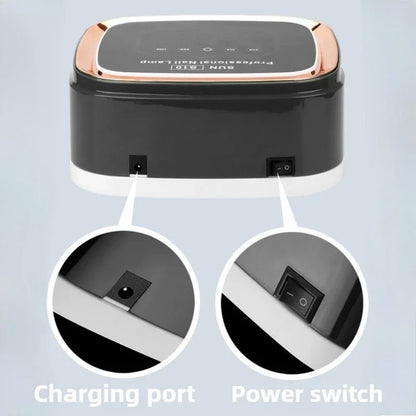 Professional Nail UV LED Lamp Dryer HD Display Smart Wireless Nail Drying Lamp for Fast Dry Curing All Polish Gel Plug-in Use