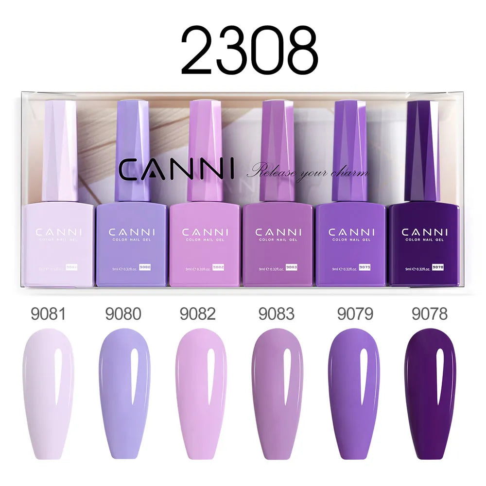 CANNI HEMA TPO FREE 9ml BIAB Colorful Rubber Base Gel UV Construction Quick Builder Nail Gel Polish Kit Self Leveling French Nails
