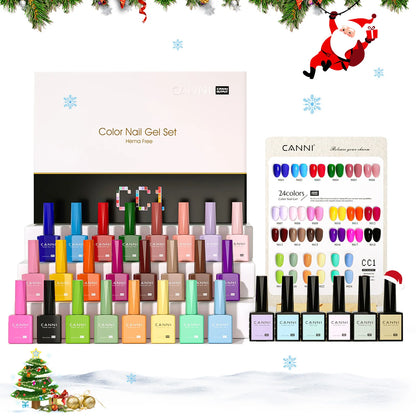 CANNI 30pcs Nail Gel Polish Kit CC Collection FREE TPO/Hema Free Fall Nails  Christmas Gel Varnish Soak Off Semi Permanent Gel Set