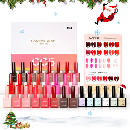 CANNI 30pcs Nail Gel Polish Kit CC Collection FREE TPO/Hema Free Fall Nails  Christmas Gel Varnish Soak Off Semi Permanent Gel Set