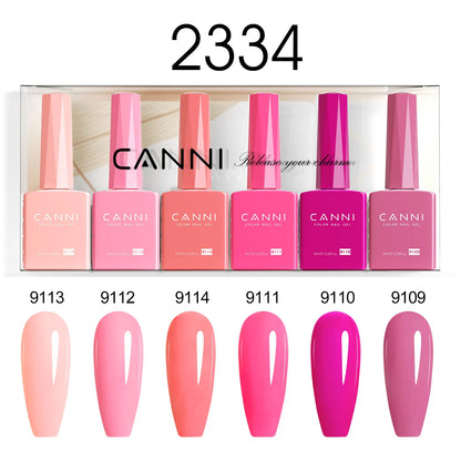CANNI HEMA TPO FREE 9ml BIAB Colorful Rubber Base Gel UV Construction Quick Builder Nail Gel Polish Kit Self Leveling French Nails