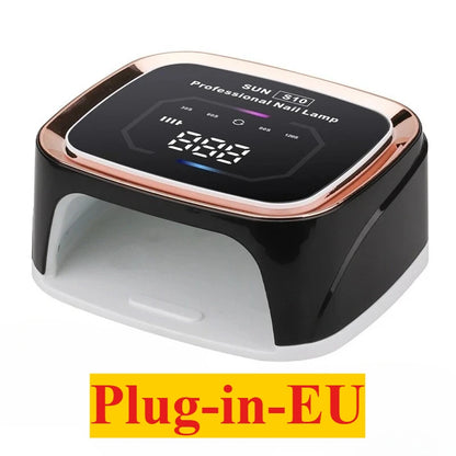 Professional Nail UV LED Lamp Dryer HD Display Smart Wireless Nail Drying Lamp for Fast Dry Curing All Polish Gel Plug-in Use