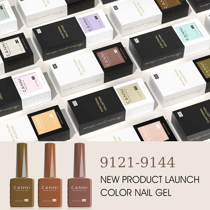 CANNI Hema Free Nail Glue Christmas Decoration Sticker Glue Semi Permanent Soak Off LED UV Nail Gel Polish Red Color Collection