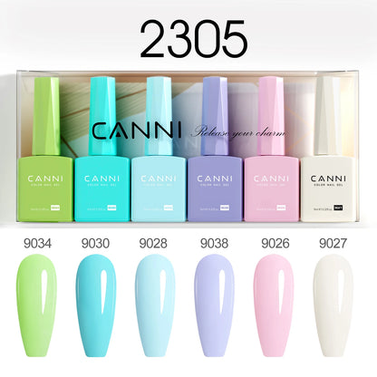 CANNI HEMA TPO FREE 9ml BIAB Colorful Rubber Base Gel UV Construction Quick Builder Nail Gel Polish Kit Self Leveling French Nails