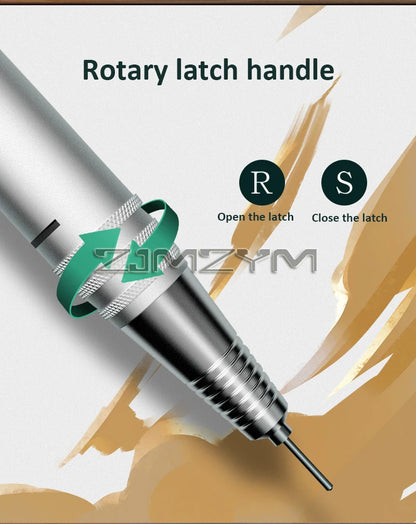 Ponceuse électrique professionnelle pour nail art, 35 000 tr/min, multifonctionnelle, pour le soin des ongles des doigts et des orteils, ensemble de mèches pour manucure