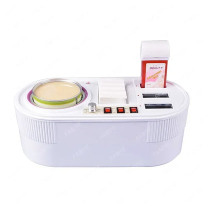 Chauffe-cire professionnel 3 en 1 longue durée, chauffe-cire à la paraffine pour les soins de la peau, double cire