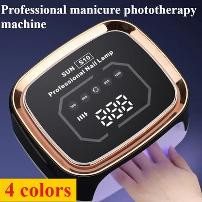 Professional Nail UV LED Lamp Dryer HD Display Smart Wireless Nail Drying Lamp for Fast Dry Curing All Polish Gel Plug-in Use