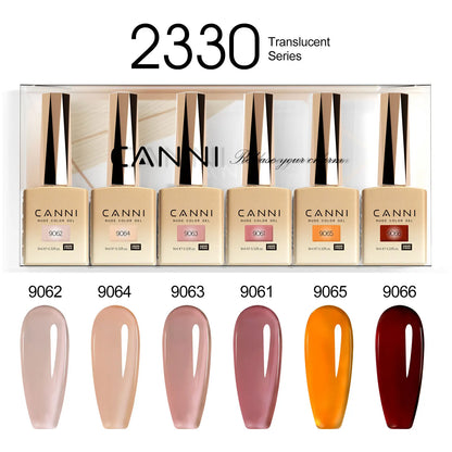CANNI HEMA TPO FREE 9ml BIAB Colorful Rubber Base Gel UV Construction Quick Builder Nail Gel Polish Kit Self Leveling French Nails