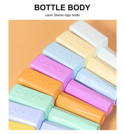 CANNI Hema Free Nail Glue Christmas Decoration Sticker Glue Semi Permanent Soak Off LED UV Nail Gel Polish Red Color Collection