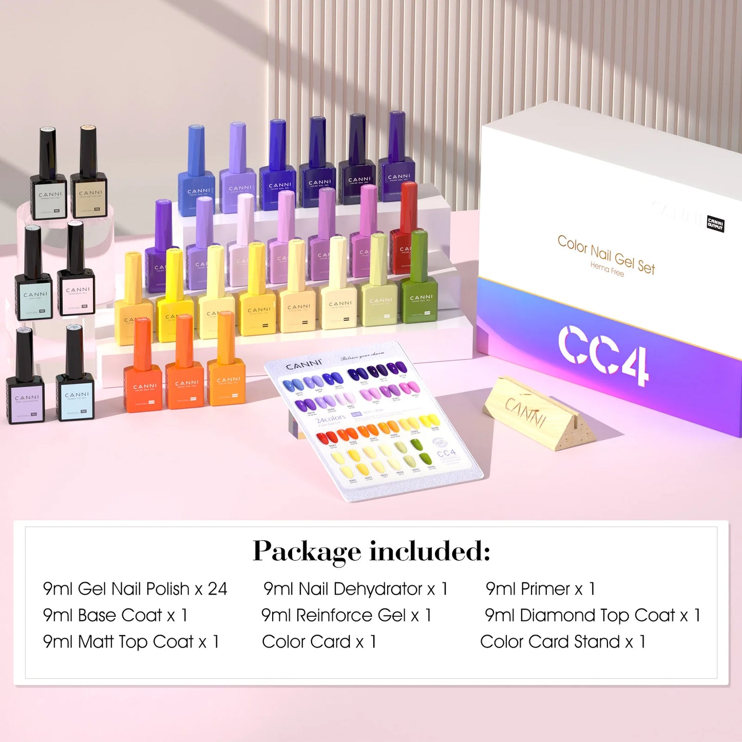 CANNI 30pcs Nail Gel Polish Kit CC Collection FREE TPO/Hema Free Fall Nails  Christmas Gel Varnish Soak Off Semi Permanent Gel Set