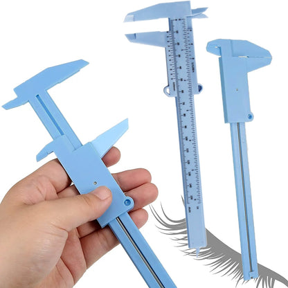 150MM Plastic Eyebrow Measuring Ruler Tattoo Vernier Caliper Ruler Portable Brow Pachymeter Microblading Permanent Makeup Tools