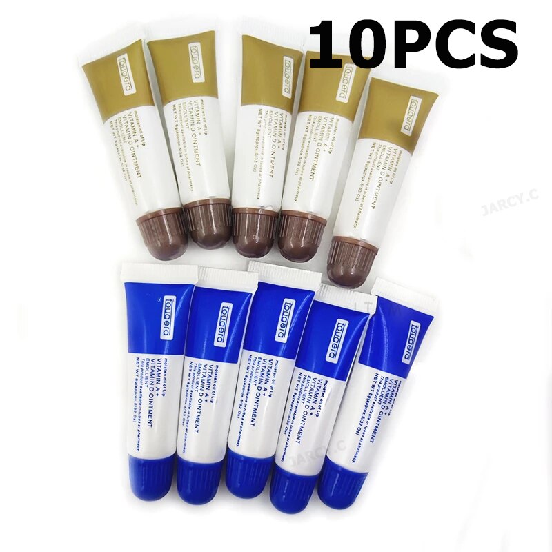 10PCS Microblading Tattoo Aftercare Cream Care Permanent Makeup Fougera Vitamin Ointment A&D Anti Scar Repair Gel Nursing Tattoo