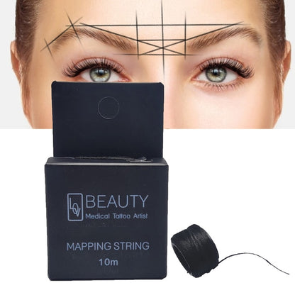 Mapping Pre-ink String for Microblading Eyebow Make Up Dyeing Liners Thread Semi Permanent Positioning Eyebrow Measuring Tool