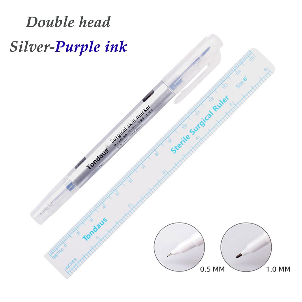 1pcs White Surgical Eyebrow Tattoo Skin Marker Pen Tools Microblading Accessories Tattoo Marker Pen Permanent Makeup