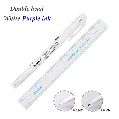 1pcs White Surgical Eyebrow Tattoo Skin Marker Pen Tools Microblading Accessories Tattoo Marker Pen Permanent Makeup